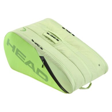 Head Tennis Racket Bag Tour Racquet Bag XL (Racket Bag, 3 Main Compartments) 2025 Lime Green 15 Pack