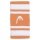 Head Sweatband Wrist Jumbo Logo Striped Apricot/White - 2 Pieces