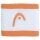 Head Sweatband Wrist Logo Striped Apricot/White - 2 Pieces