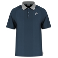 Head Tennis Polo Performance (100% Polyester, Moisture Transfer Microfiber Technology) 2025 navy blue Men's