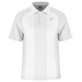 Head Tennis Polo Performance (100% Polyester, Moisture Transfer Microfiber Technology) 2025 white/grey men's