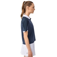 Head Tennis Polo Play Tech (Polyester Jacquard, quick-drying) 2025 navy blue ladies