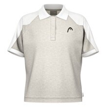 Head Tennis Polo Play Tech (Polyester Jacquard, quick-drying) 2025 grey ladies