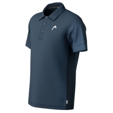 Head Tennis Polo Slice (moisture-wicking) 2025 navy blue men's