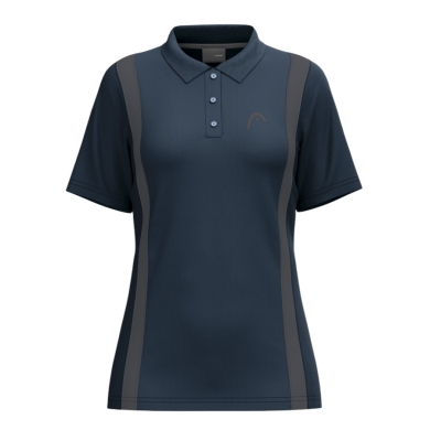 Head Tennis Shirt Club 25 Tech Polo (Moisture Transfer Microfiber Technology) 2025 navy blue ladies