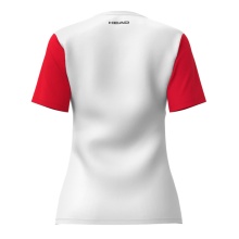 Head Tennis Shirt Club 25 Tech (Moisture Transfer Microfiber Technology) white/red girls