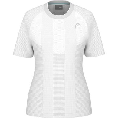 Head Tennis Shirt Performance 2025 (Polyester Jacquard, quick-drying) white ladies