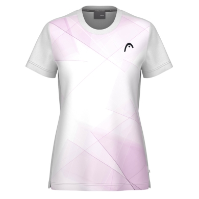 Head Tennis Shirt Tie-Break (Moisture Transfer Microfiber Technology) 2025 white/pink ladies