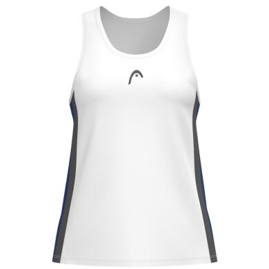 Head Tennis Tank Club 25 Tech Tank Top (Racer Back) 2025 white/royal blue ladies