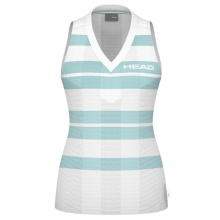Head Tennis Tank Top Performance (quick-drying, V-neck) 2025 white/aquablue ladies
