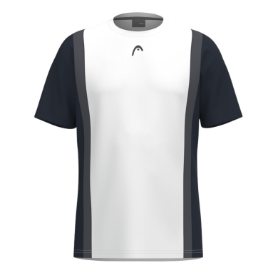 Head Tennis T-shirt Club 25 Tech (moisture-wicking) 2025 white/navy blue men's