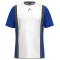 Head Tennis T-shirt Club 25 Tech (100% Polyester, breathable) 2025 white/royal blue boys