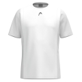 Head Tennis T-shirt Club 25 Tech (100% Polyester, breathable) 2025 white boys