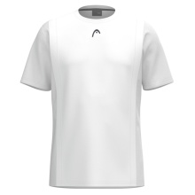 Head Tennis T-shirt Club 25 Tech (100% Polyester, breathable) 2025 white boys