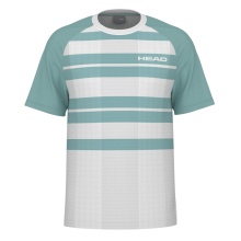 Head Tennis T-shirt Performance (moisture-wicking) 2025 white/aqua blue men's