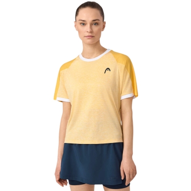 Head Tennis T-shirt Play Tech (Moisture Transfer Microfiber Technology) 2025 yellow ladies