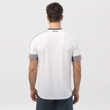 Head Tennis T-shirt Play Tech (breathable, mesh inserts) white/green Men