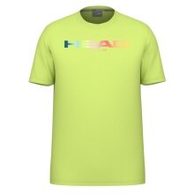 Head Tennis T-shirt Rainbow (mixed fabric, moisture-absorbing) 2025 lime yellow men's