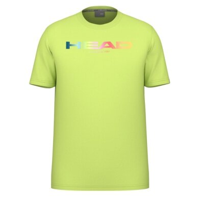 Head Tennis T-shirt Rainbow (mixed fabric, moisture-absorbing) 2025 lime yellow men's