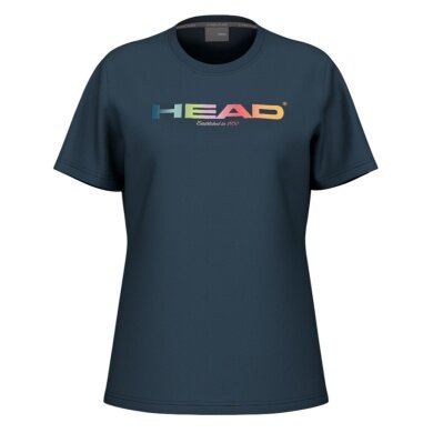 Head Tennis T-shirt Rainbow (mixed fabric) 2025 navy blue ladies