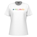 Head Tennis T-shirt Rainbow (mixed fabric) 2025 white ladies