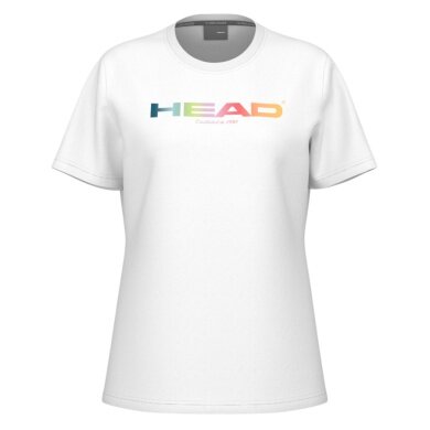 Head Tennis T-shirt Rainbow (mixed fabric) 2025 white ladies