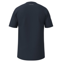 Head Tennis T-shirt Simple (100% Polyester) 2025 navy blue Men's