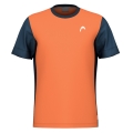 Head Tennis T-shirt Slice (moisture-wicking) 2025 orange/navy blue men's
