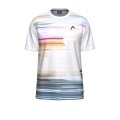 Head Tennis T-shirt Topspin (quick-drying, modern) 2026 white/purple men's