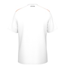 Head Tennis T-shirt Topspin (V-neck, Polyester Interlock) 2025 white/orange men's