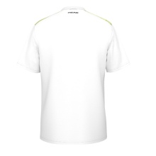 Head Tennis T-shirt Topspin (V-neck, Polyester Interlock) 2025 white/lime men's