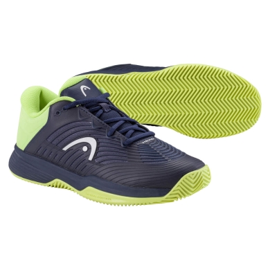 Head Tennis Shoes Revolt Pro 4.5 Clay/Sand Court 2025 navy blue/lime Children