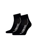 Head Tennis Socks 2P Performance Quarter (Mixed Fabric) black - 2 pairs