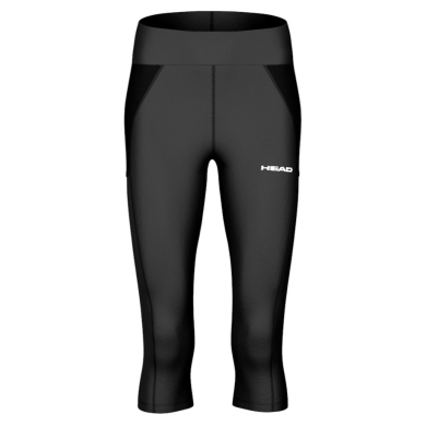 Head Tennis Trousers Tech 3/4 Tights (high waistband) 2025 black ladies