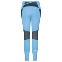 Head Tennis Pants Tech Tight 2023 (with side pockets, elastic material) long electric blue Women