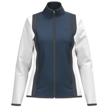 Head Tennis Jacket Club 25 Full Zip (Moisture Transfer Microfiber Technology) 2025 navy blue/white ladies