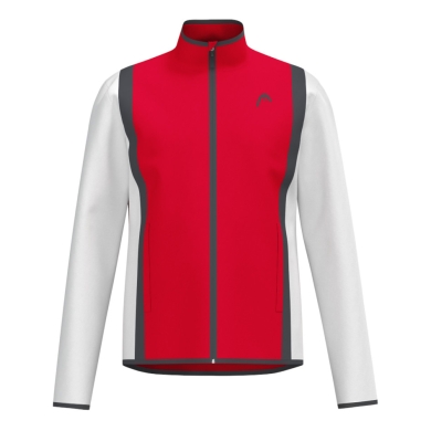 Head Tennis Jacket Club 25 Full Zip (Moisture Transfer Microfiber Technology) 2025 red/white Men's