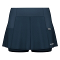 Head Performance Tennis Skort (with integrated inner shorts) navy blue ladies