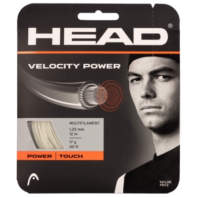 Head Tennis String Velocity MLT Power (Power+Touch) natural 12m Set