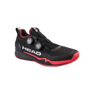 Head Tennis Shoes Endure Pro Boa Clay/Sand Court Black/Red Men's