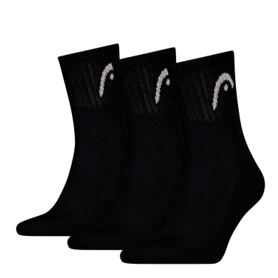 Head Tennis Socks 3P Club Crew (Cotton) black - 3 pairs