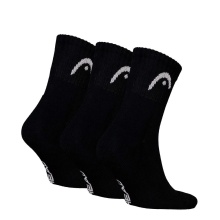 Head Tennis Socks 3P Club Crew (Cotton) black - 3 pairs