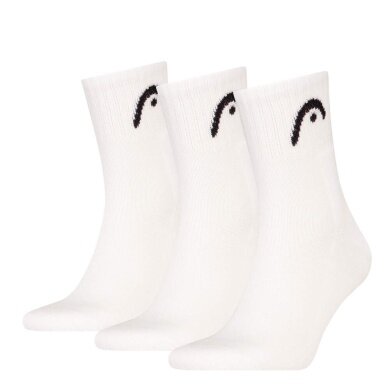 Head Tennis Socks 3P Club Crew (Cotton) white - 3 pairs