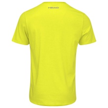 Head Tennis T-shirt Club Ivan 2023 (Mixed Fabric) Yellow/White Boys