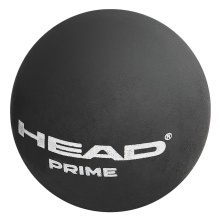 Head Squashball Prime (2 yellow dots, speed very slow) black - 12 balls in box