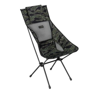 Helinox Camping Chair Sunset Chair (high backrest, new adjustable headrest) black/green/camo