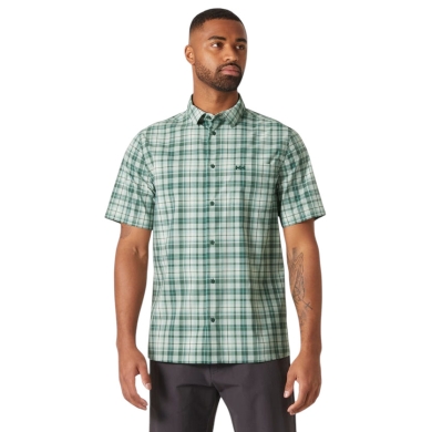 Helly Hansen Short Sleeve Shirt Fjord QD 2.0 (comfortable wearing experience) green men's