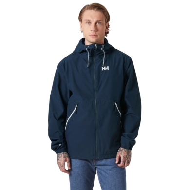 Helly Hansen Sandoy Rain Jacket (2-layer, waterproof) navy blue men's
