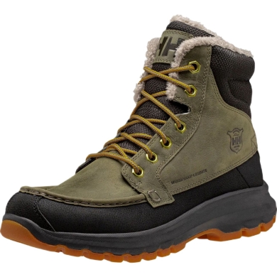 Helly Hansen Garibaldi V3 Winter Boots (Leather, Waterproof) khaki green/black Men's
