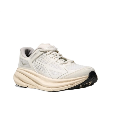 Hoka running shoes Clifton One 9 cream white/light grey ladies